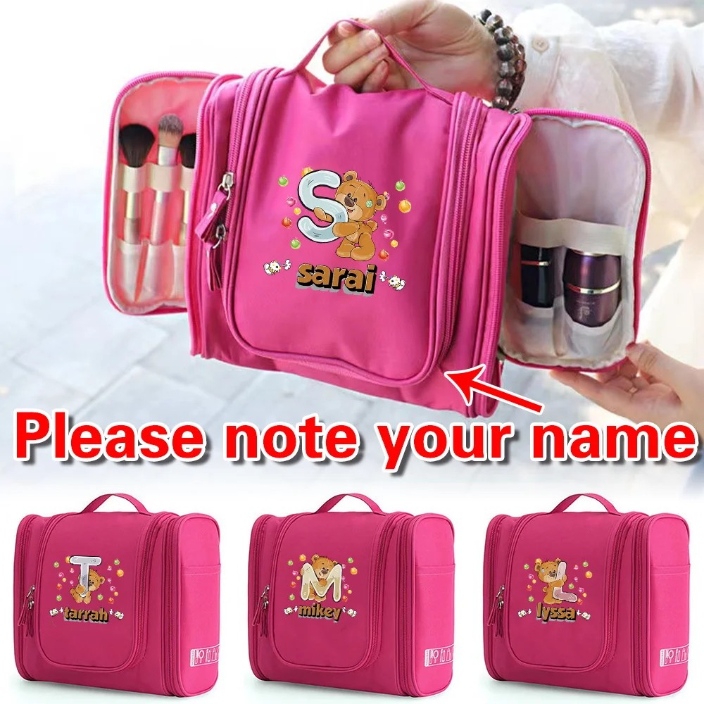 

Персонализированная косметичка с индивидуальным именем, сумка для хранения губной помады, продуктовая упаковка из льна и хлопка, портативные дорожные маленькие косметички