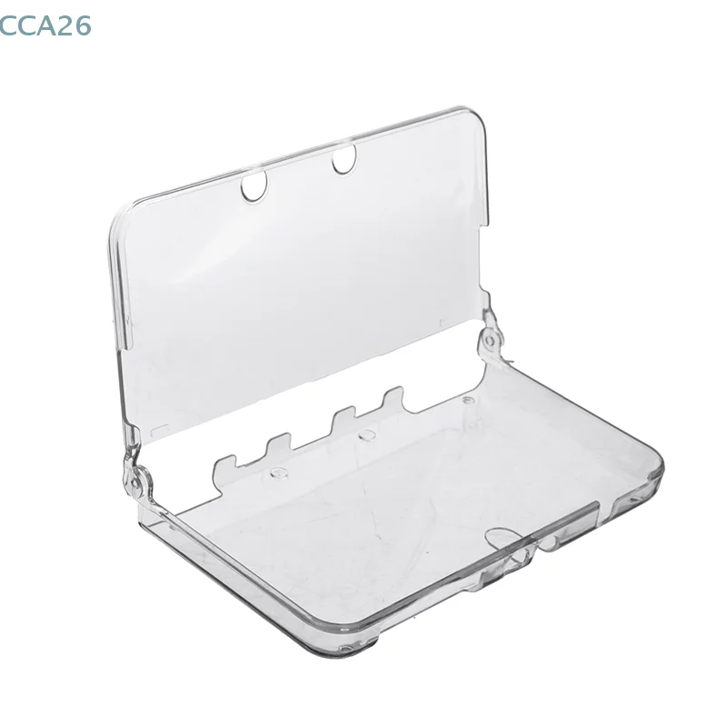 Capa protetora de pele dura shell para o novo 3DS Console, acessórios profissionais DIY, plástico, transparente, cristal, 1pc