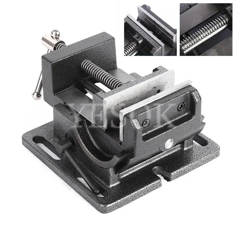 

Precision Milling Machine Vise Tilting Guide Rod Angle Flat-nose Pliers Tilting Pliers Drilling Machine Bench Vise Clamp(3"/4" )