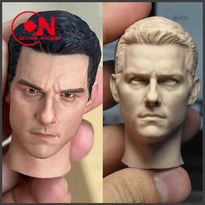 

1/6 Scale Tom Cruise Head Sculpt PVC Male Head Carving Model Fit 12'' Soldier Action Figure Body Dolls