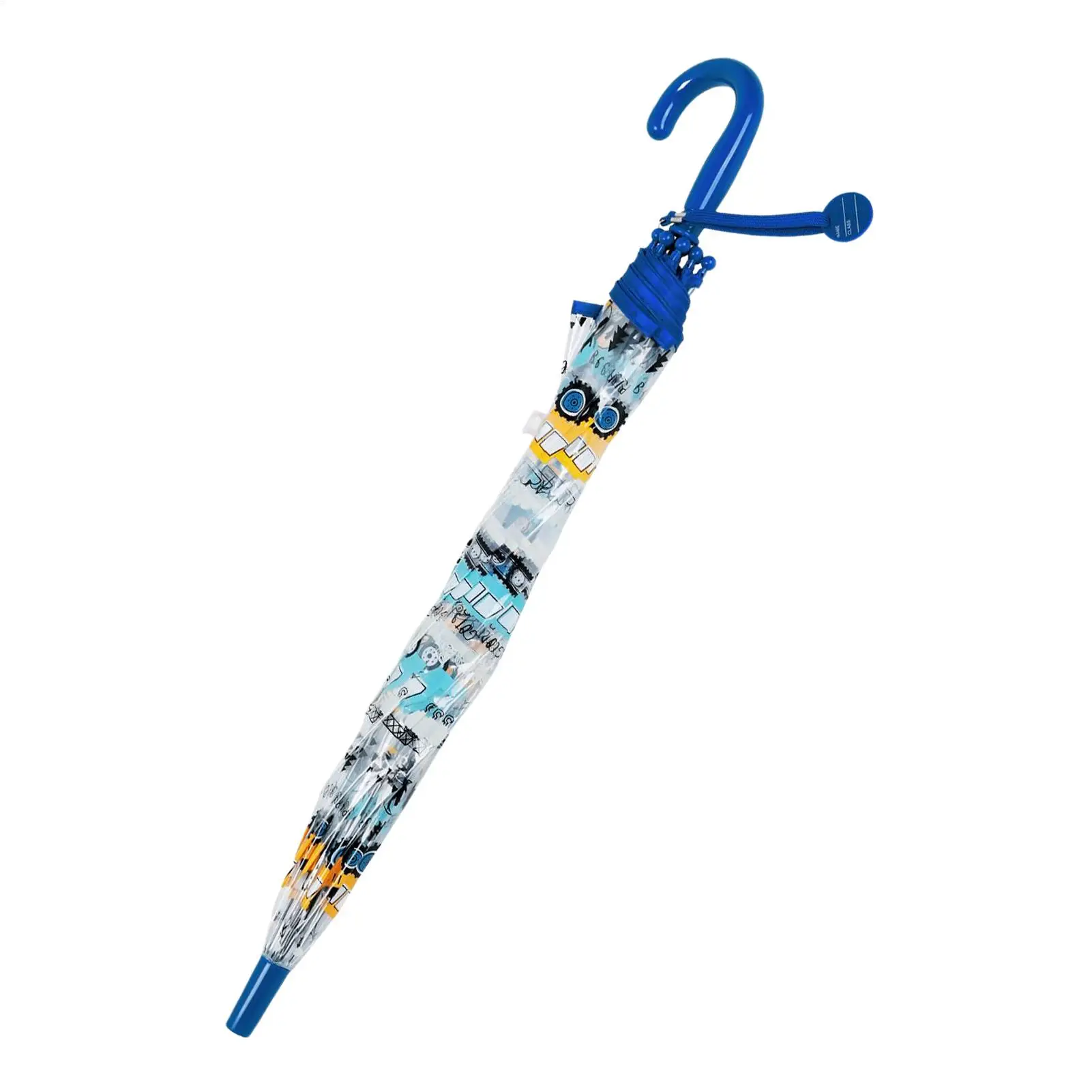 Clear Umbrella Press Button Non Slip Handle Kid Umbrella Girl Camping Accessories For Boys Girls Beach Travel Camping Walking