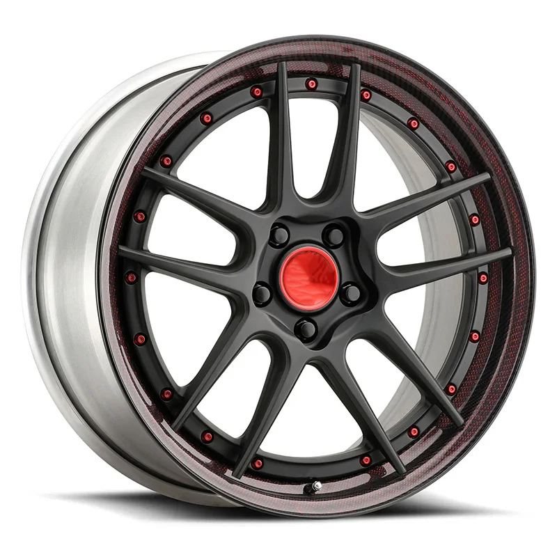 Borui Forged Alloy Racing Wheels Red 5x100 5x114.3 For Honda Civic For Accord For Subaru WRX 17-19 Inch