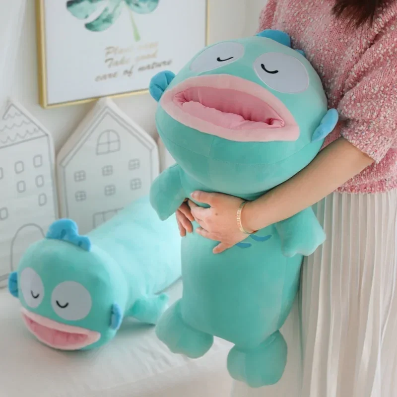 Sanrio Cartoon Anime Hangyodon Soft Plushine Dolls Toy Office Dormitory Nap Pillow Cushions Collection Everyday Festival Gift