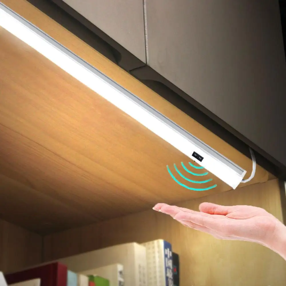 

Wireless Motion Sensor LED Night Light 5V USB Powered Hand Scan Induction Cabinet Light for Bedroom Kitchen Closet Wardrobe