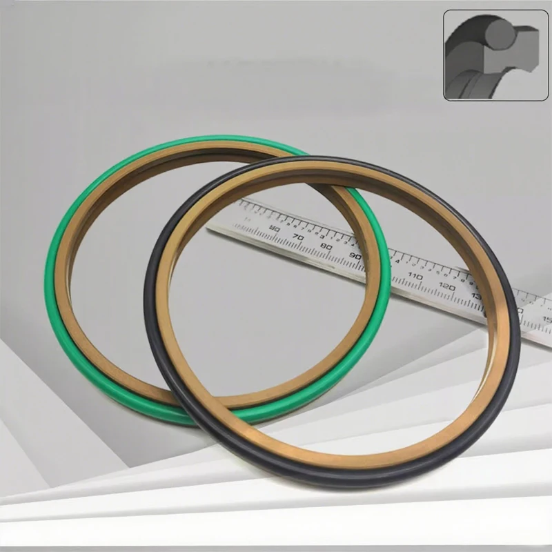 1pcs AL5 Cylinder PTFE Dust-Proof Ring, Parker AD Type, Saddle Type,20x27.6x4.2,40x46.8x5,40x48.8x6,FKM+PTFE,NBR+PTFE