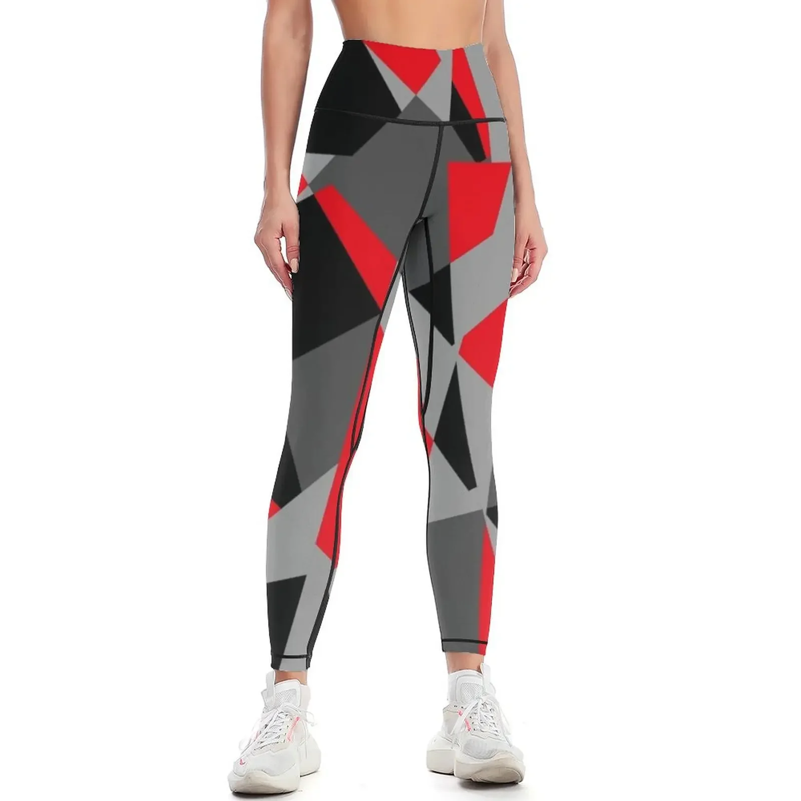 

Black, Gray, Red Camo Pattern Leggings Training pants harem pants joggers for Fitness woman Womens Leggings