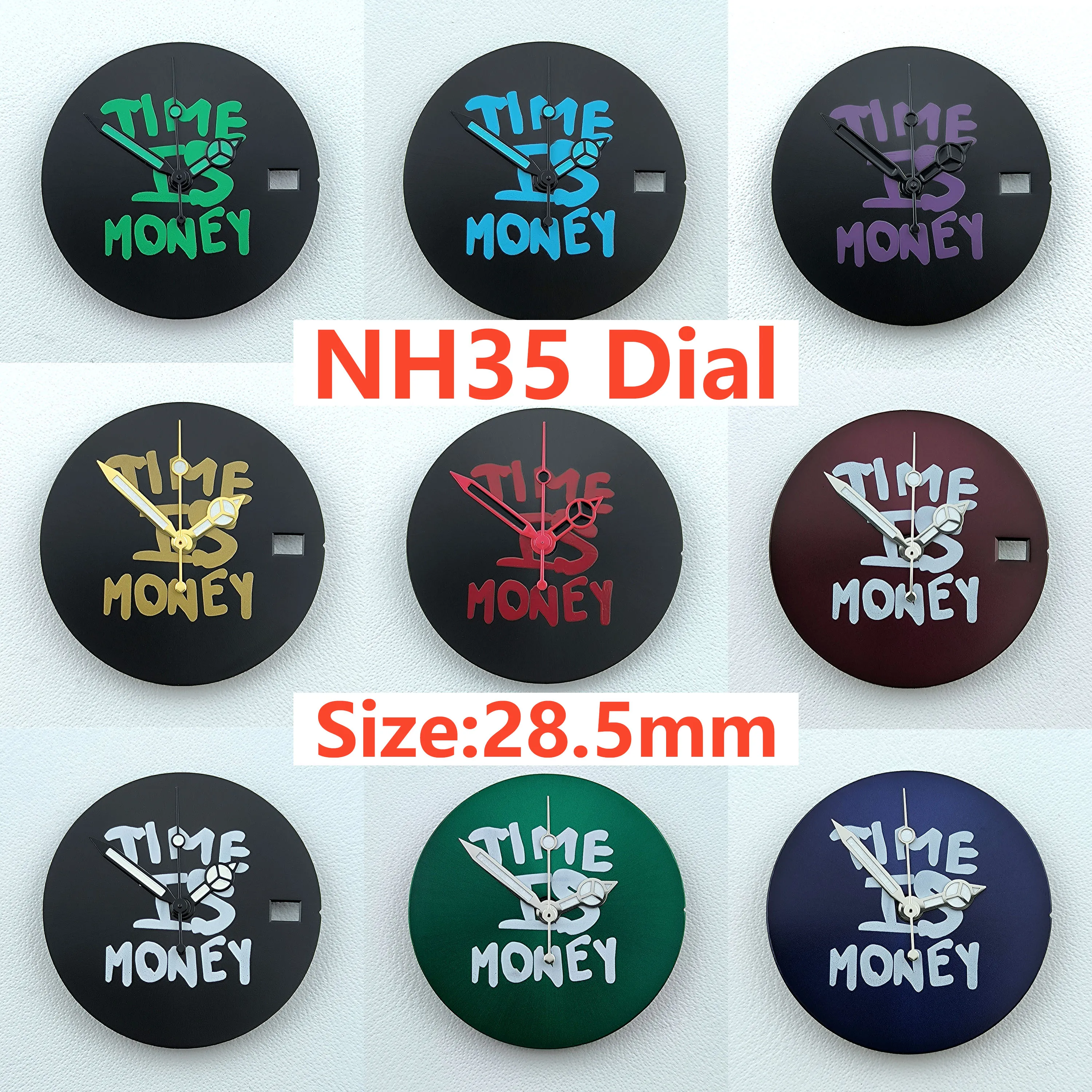 New 28.5mm NH35 dial Custom logo No luminous Dial watch dial suitable for NH35 NH36 movement watch accessories repair tools