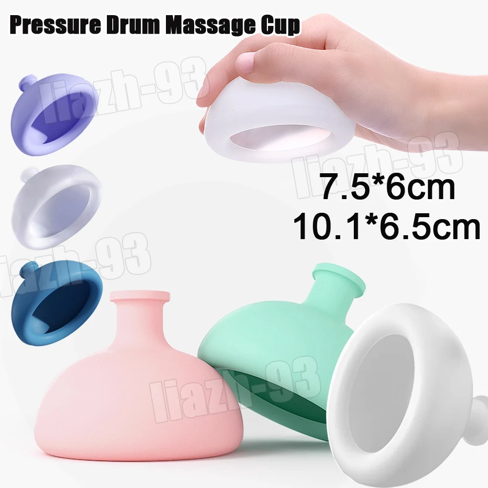 

1pc Silicone Pressure Drum Massage,Sputum Remover Cup Pressure Drum Massage Cup Chest Percussion Cup for burping Adults Baby