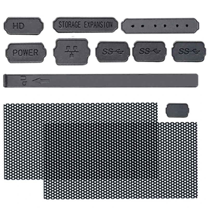 ชุดปลั๊กดักฝุ่นตาข่ายยูเอสบี HDMI, 1ชุดปลั๊กกันฝุ่นสำหรับ Xbox Series x/s อุปกรณ์เสริมคอนโซลเกม