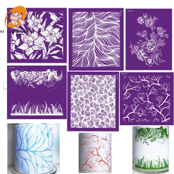 New Flowers Pattern Mesh Stencil Cake Stencil Wedding Decoration Cake wedding decoration Tools Soft Fabric Stencils for Fondant