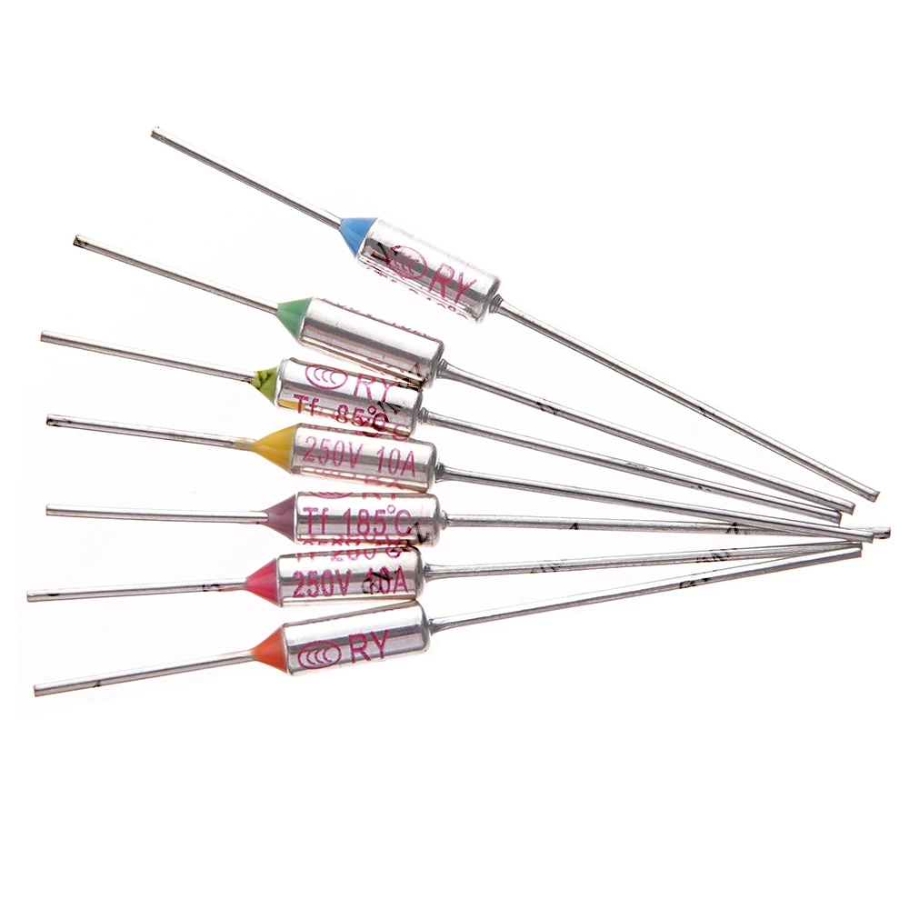 TF 73C75C 85C 100C 120C 130C 152C 165C 172C Thermal Fuse RY 10A 15A 250V Temperature 240C 300C 65C 185C 200C 216C