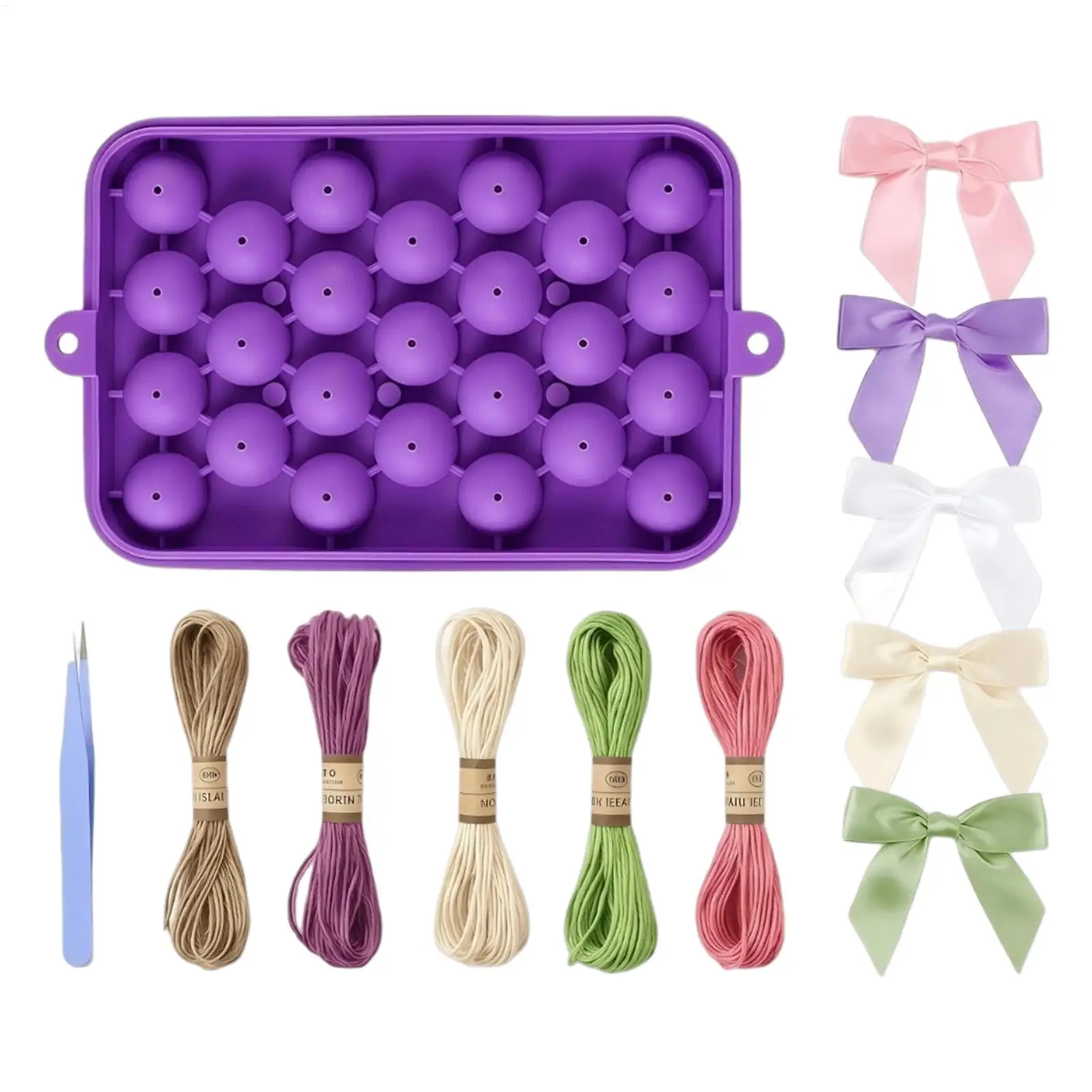 

Grape Soap Mold Easy-Release Food-Grade Craft Mould with Jute Rope DIY Soap Making Kit for Mother's Day Teacher's Day Birthdays