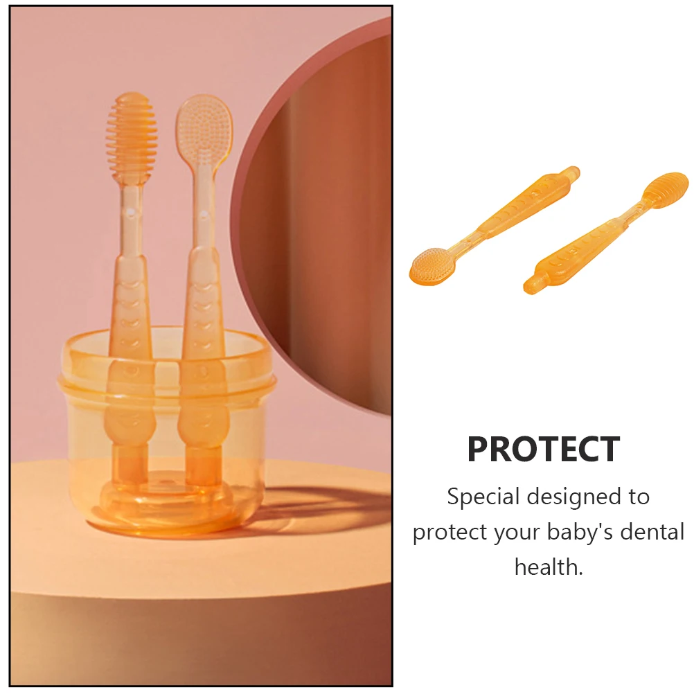 

Baby Toothbrush Silicone al Care Tools for Kids Tongue Cleaning Children Training Infant Detergent Safe Durable Practical
