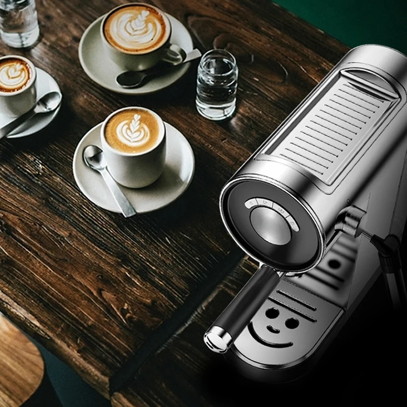 900ml Coffee Machine Italian Espresso Machine Household Small 20Bar American Semi-automatic Steam Milk Foam