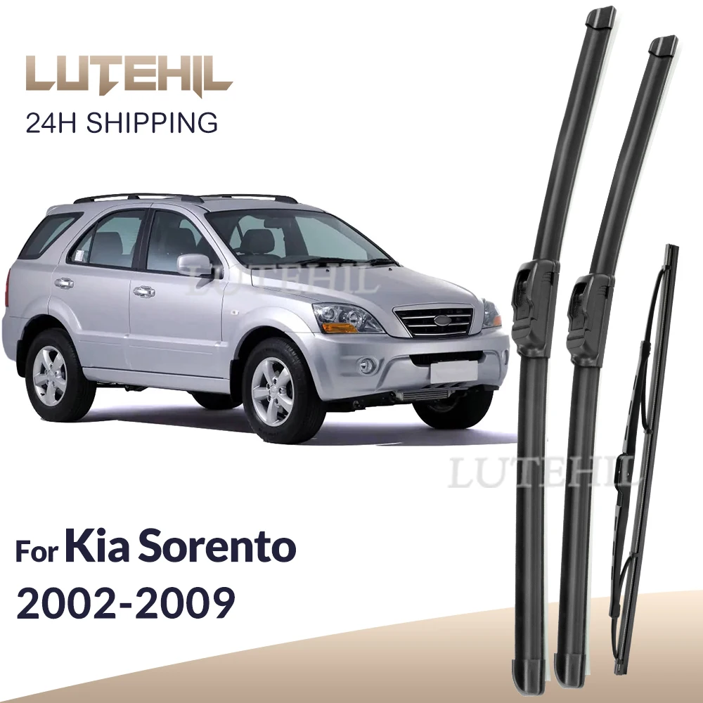 

Для Kia Sorento MK1 BL 2002-2009 2003 2004 2005 стеклоочиститель передние и задние щетки стеклоочистителя лобовое стекло щетки 24 "+ 18" + 14"