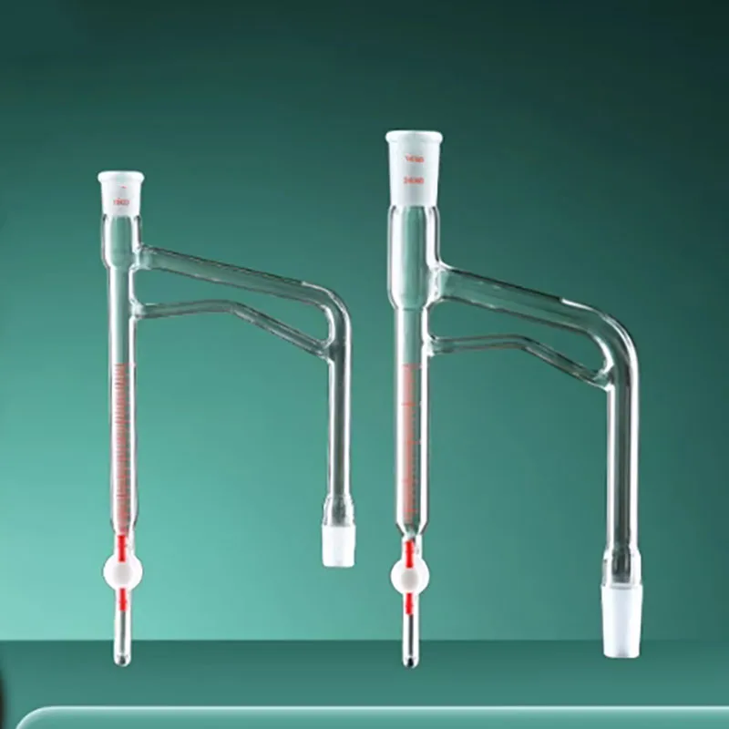 

Дистилляционный приемник из высокопрочного боросиликатного стекла, 10 мл/20 мл, с шлифованным горлышком 19/22, 24/40, с PTFE-заглушкой/стеклянной заглушкой