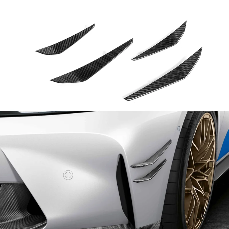 

4pcs MP style Carbon fiber front Side Splitter decoration for BMW G80 M3 G82 G83 M4 2021 2022