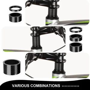 Bucklos-Spare Stem Bike Carbon, Mountain Road Bike Headset Waschmaschine, Spacer Fork, Fahrradzubehör, 1, 8 12 Hauptverkaufskohlenstoff Raubtierhelm - №12