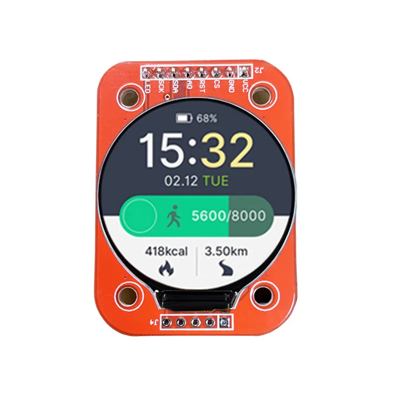 

1.28 inch TFT LCD Display Module Round RGB 240*240 GC9A01 Driver 4 Wire SPI Interface 240x240 Resolution Round