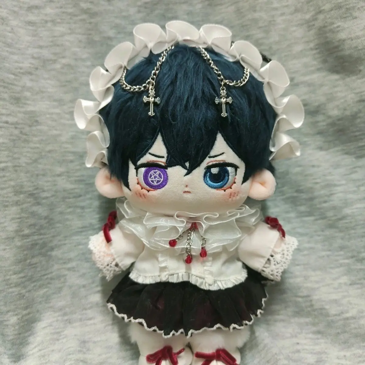 Anime Black Butler Ciel Phantomhive 20CM Cotton Dolls for Kids Adult Collectible Dress-up Puppet Toy DIY Costume Cos Figure Gift