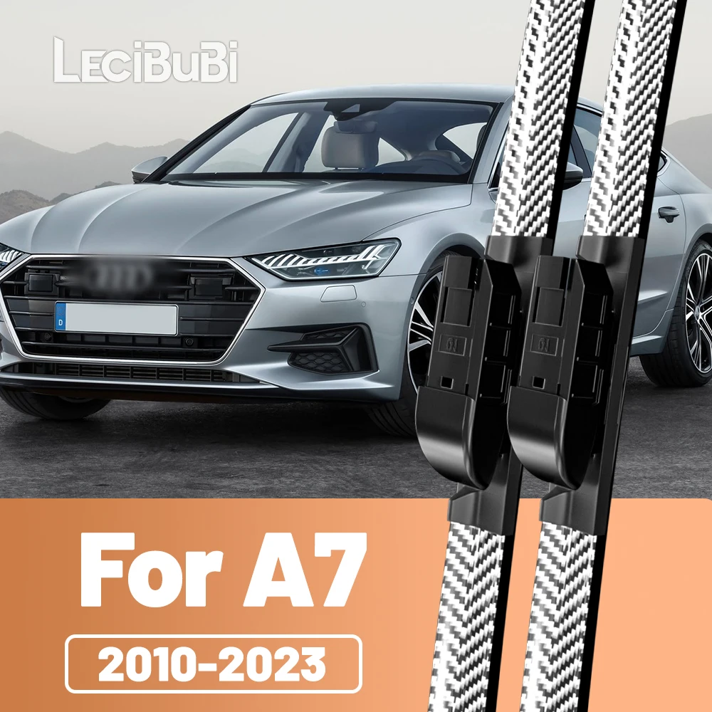 

2pcs Front Windshield Windscreen Wiper Blades Carbon Fibre Wipers For Audi A7 4G 4H 2010-2023 2011 2012 2018 2019 2020 2021 2022
