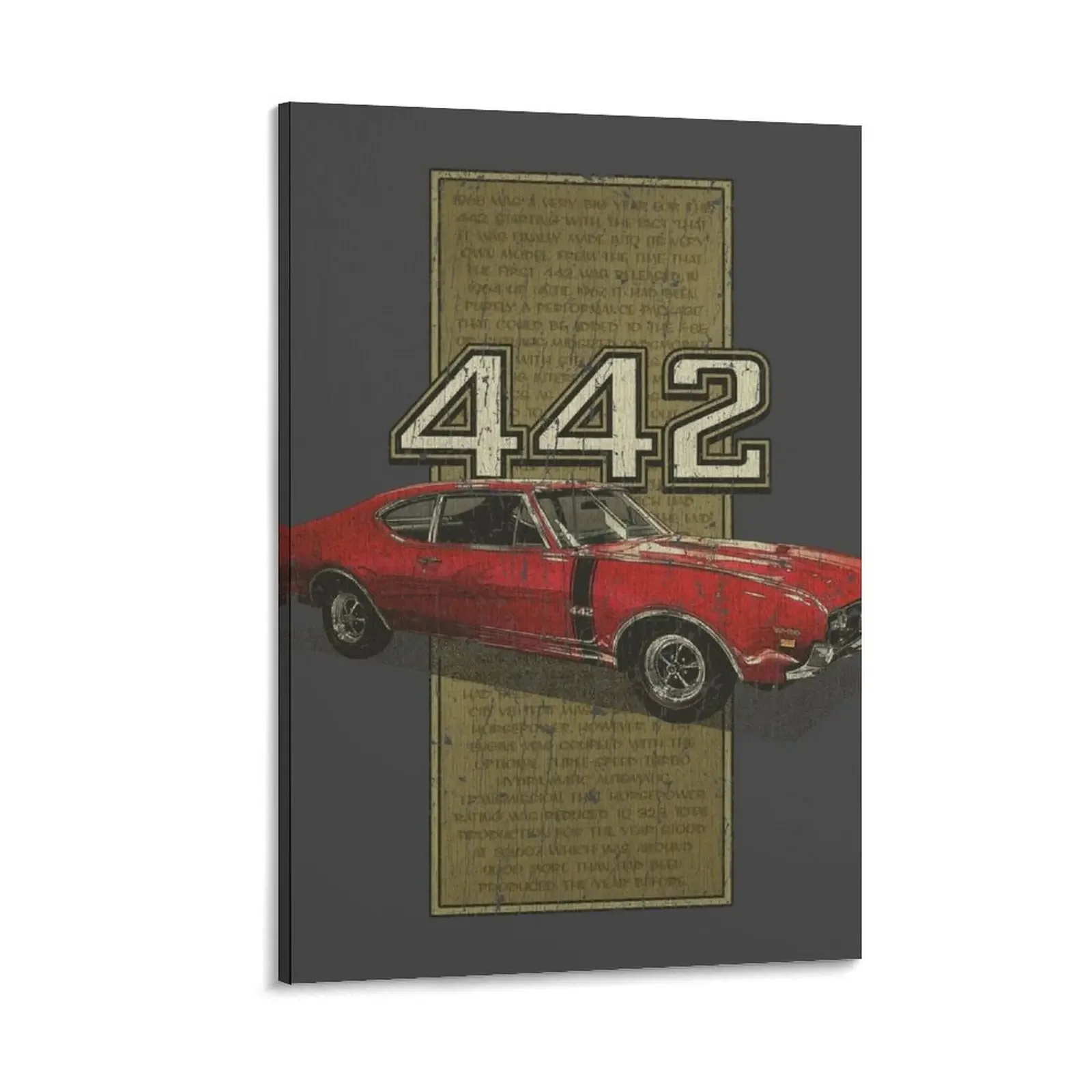 

Oldsmobile 442 1968 Canvas Painting pictures for wall poster anime decorative wall poster