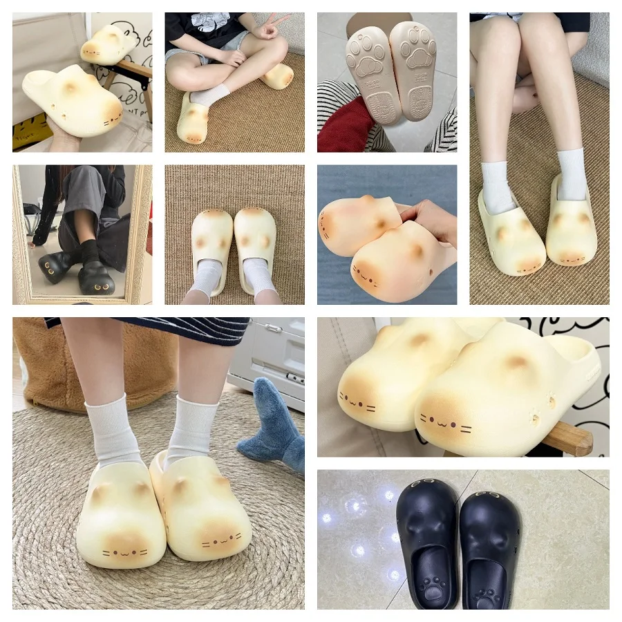 New Cat Claw Slippers Women Summer Mules Lightweight Indoor Slides Woman Non-Slip Odorless Kitty EVA Slipper Family Home Shoes - Image 6