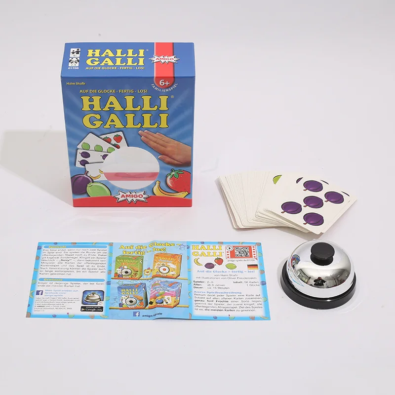 Halli Galli Tabletop Board Game Quick Response Family Leisure Party Activity Educational Multiplayer Interactive Card Toy