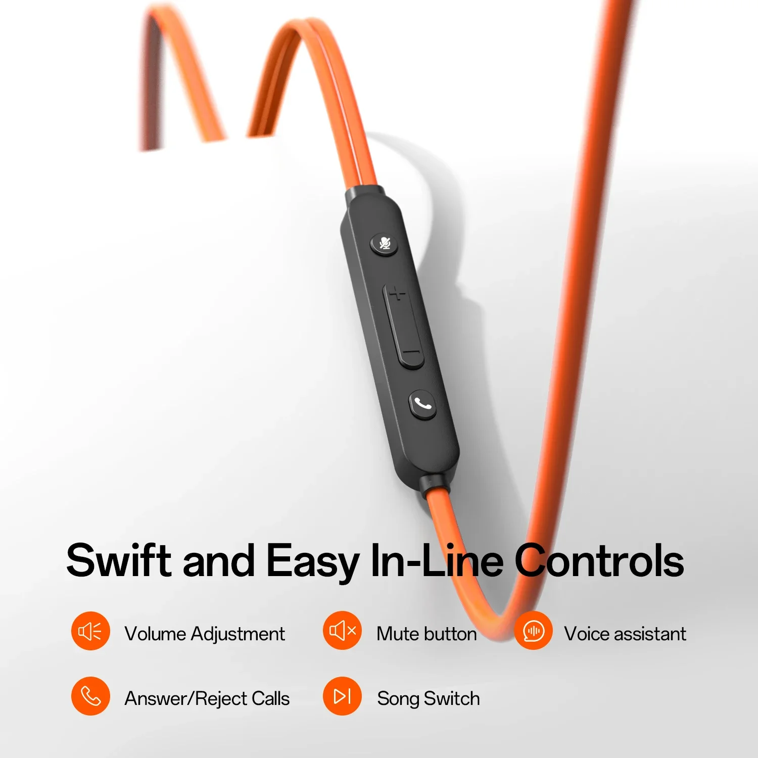 Oneodio OpenRock Lin 10 Wired Earphones Open Ear Headphones With AI ENC Mic USB/Type C Air Conduction Office PC Headset For Zoom