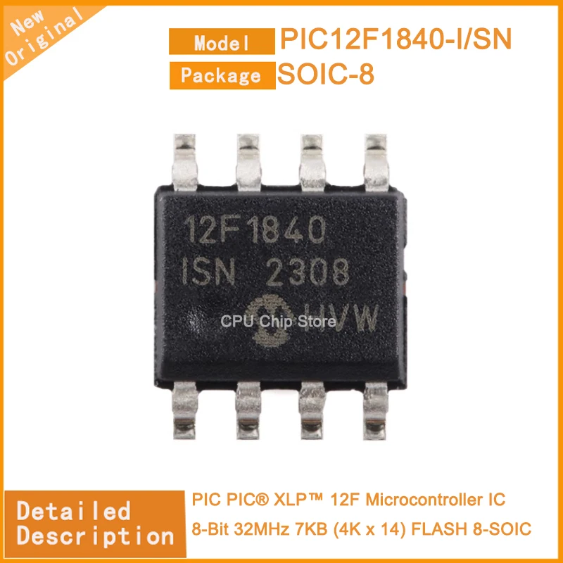 5Pcs/Lot  New Original  PIC12F1840-I/SN  PIC12F1822T-I/SN  PIC12F1572-I/SN  PIC PIC® 12F Microcontroller IC 8-Bit 32MHz 3.5KB