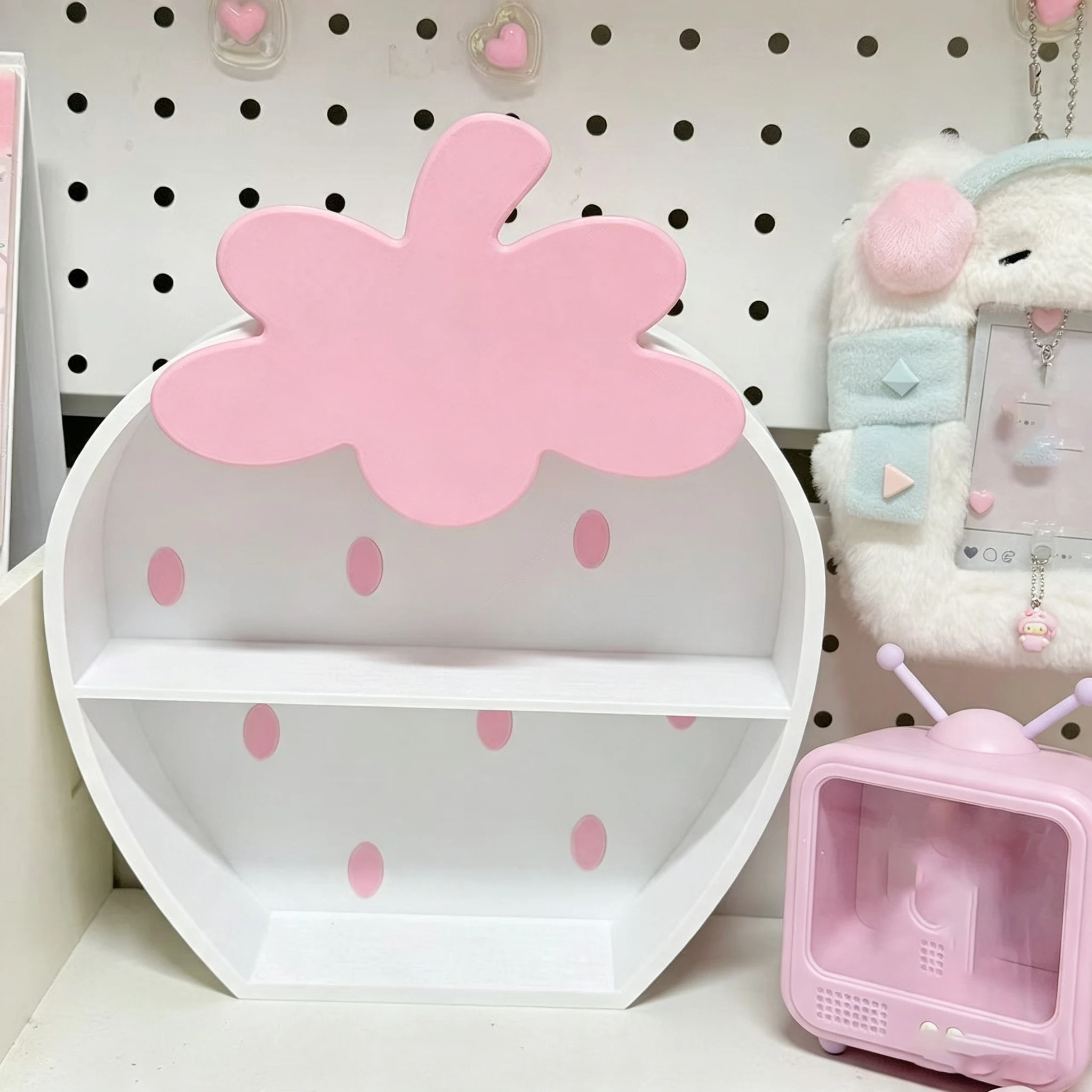 Cute Strawberry 3D Printed Dol - Desk Setup Girly ulasan dan harga
