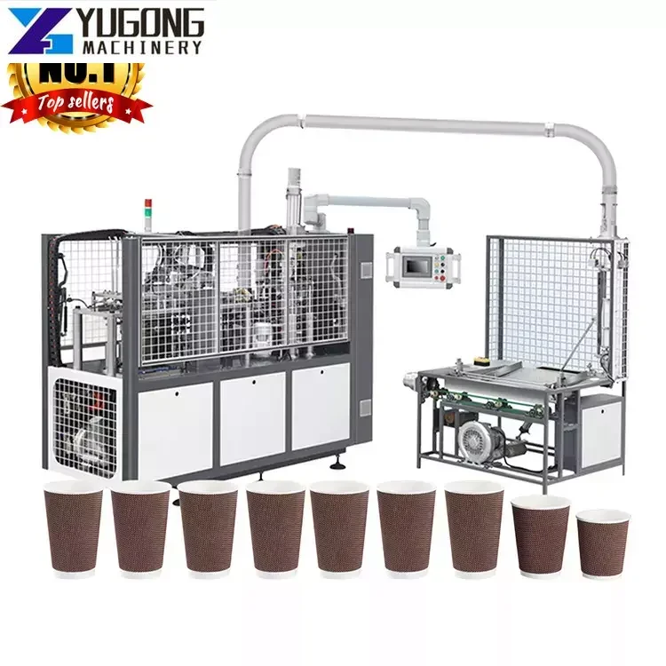 YUGONG Paper Cup Making Machine Tea Cup High Speed Paper Product Y Paper Cup Coffee Hot Cold Drink Cola Cup Making Machine