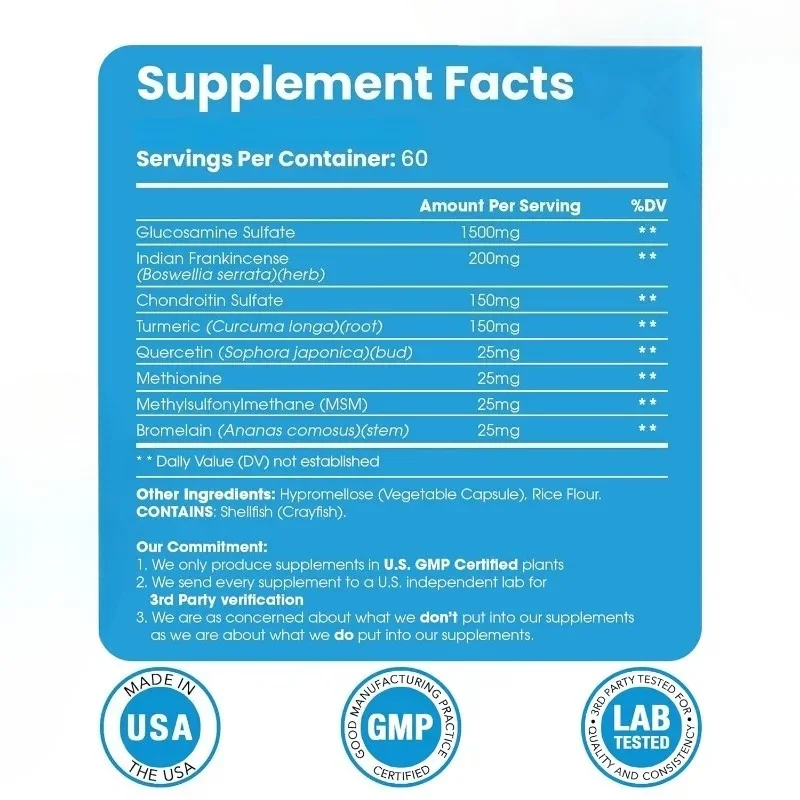 Sulfato de Glucosamina (1500 M - Glucosamine Chondroitin Joint reseña y precio