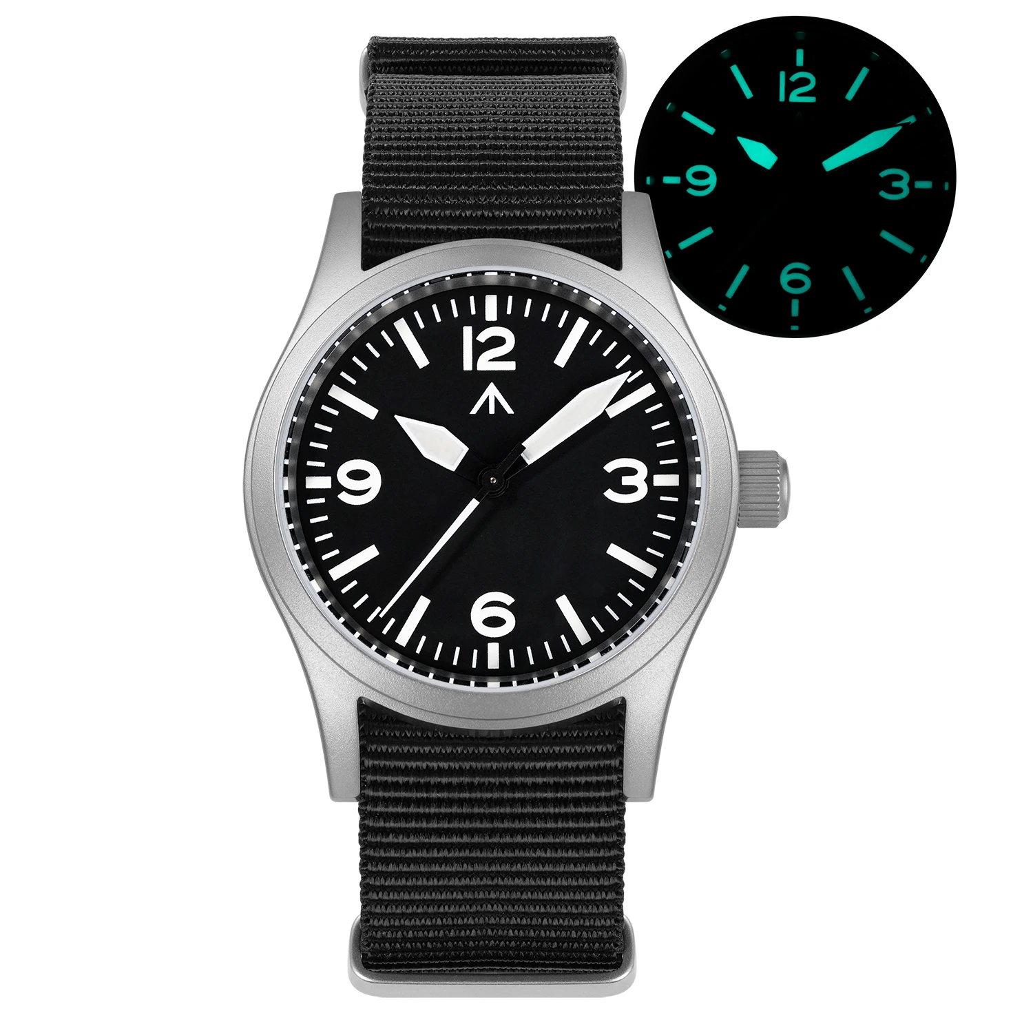 Militado Nieuw ML05 PVD Zwart Quartz Horloge VH31 Beweging Saffierspiegel BGW9 316L Kast Waterdicht 38Mm Vintage Horloge