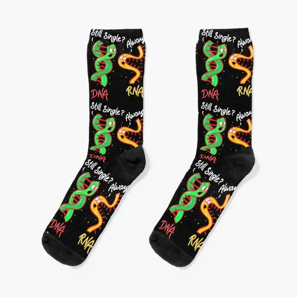 

Biology Genetics DNA RNA Single Gift Socks Crossfit Stockings man Rugby sheer Socks Female Men's