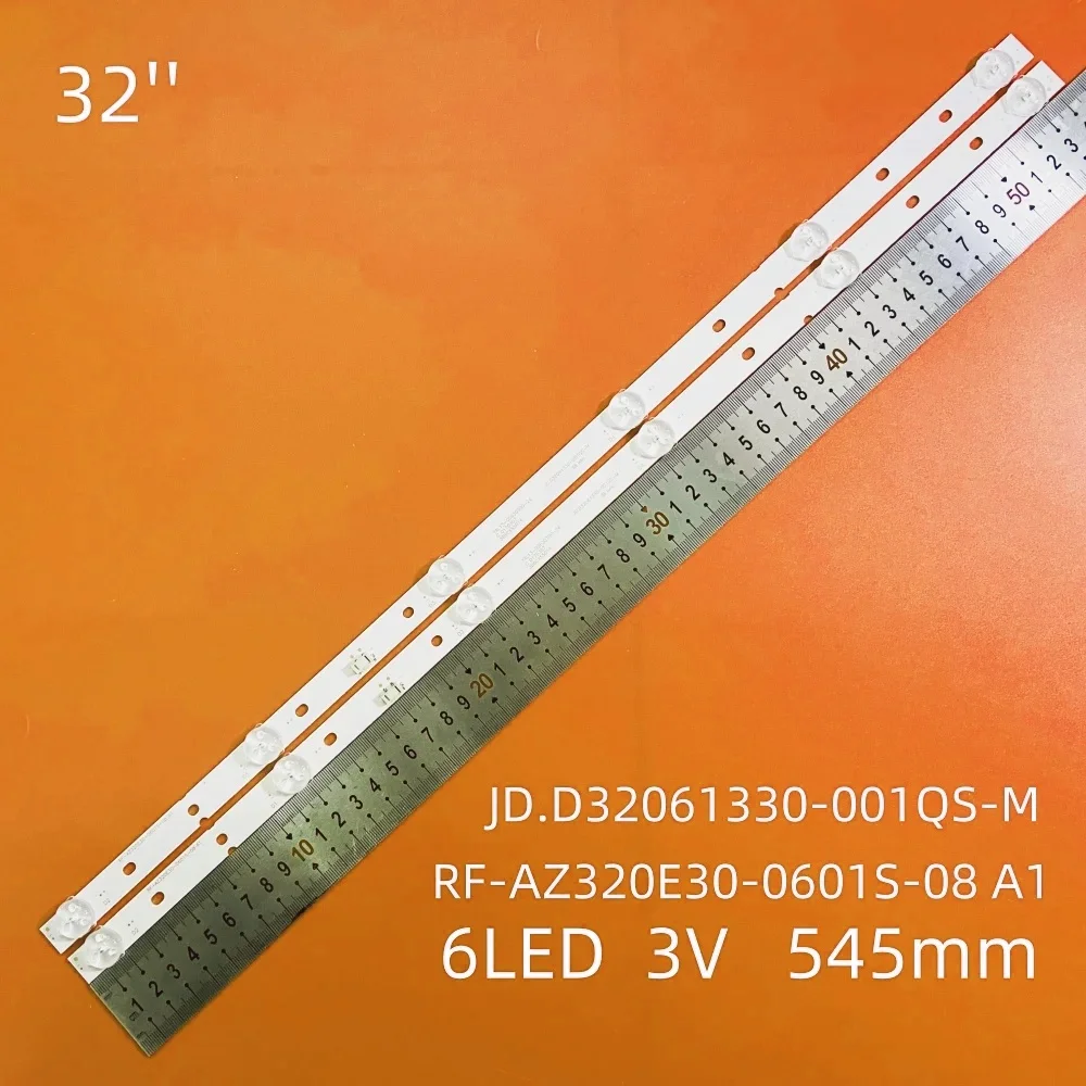 2PCS/Set New LED TV's Illumination Bars For SUPRA STV-LC32ST1000W Backlight Strips RF-AZ320E30-0601S-08 A1 A2 YAL13-00630300-29