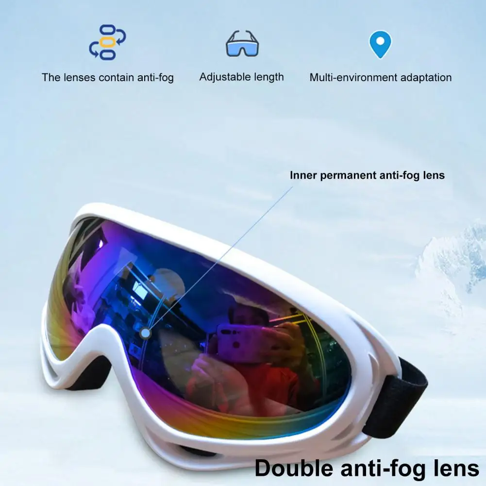 Lunettes de ski avec surface miroir pour hommes et femmes, lunettes de qualité supérieure, design anti-buée, résistant aux chocs, lunettes 506