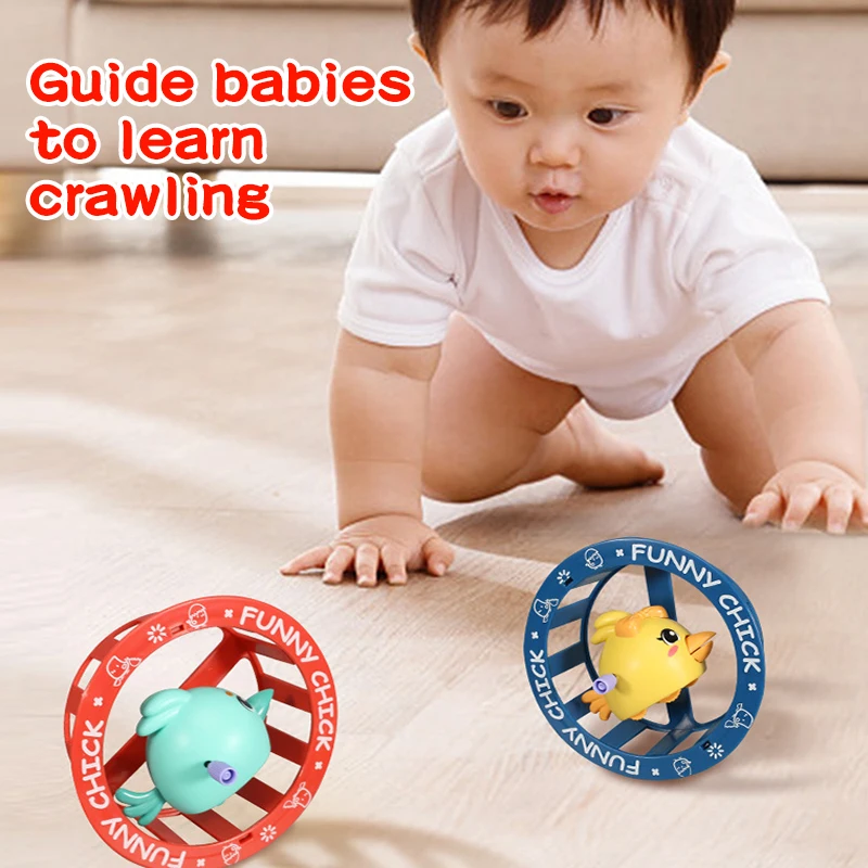 Anneau de poulet mécanique de dessin animé, jouet de poulet à Rotation amusant et mignon, rouleau de queue de voiture à retirer, déplaceront une chaîne d'horlogerie pour enfants mignons