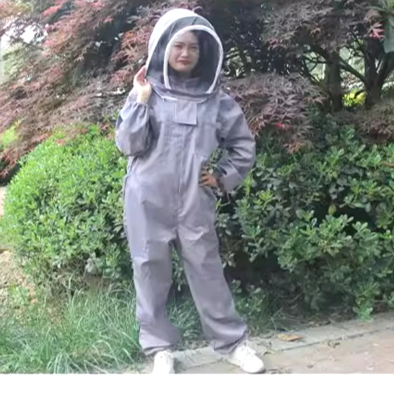Full Body Beekeeping Clothing Professional Beekeepers Bee Protection Beekeeping Suit Safty Veil Hat Dress All Body Equipment