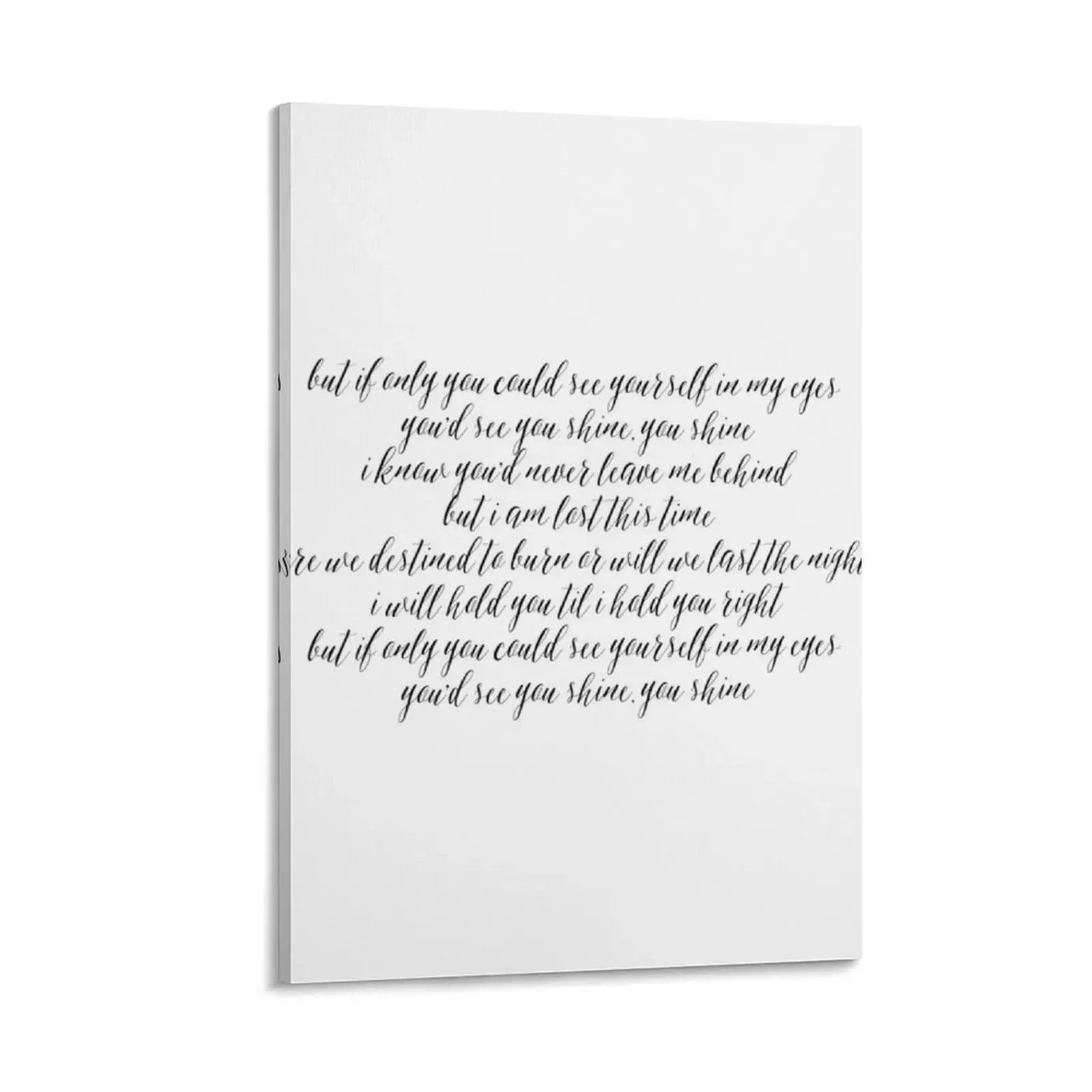 

Lost Lyrics Canvas Painting Decoration for home house decorations posters anime home decoration accessories