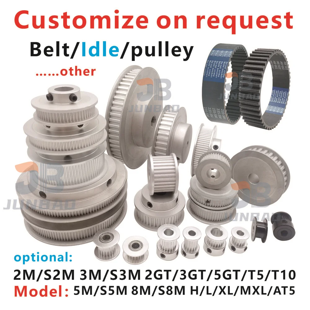 Customize To Reques Pulley Belt 2M S2M 3M S3M 5M S5M 8M S8M H L LH MXL AT5 AT10 2GT 3GT 5GT RPP5M 8M Optional Width and  Length