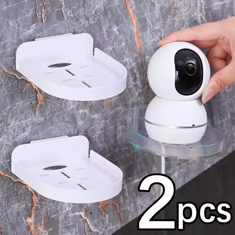 1/2 pçs mini punch-livre câmera de vigilância de segurança suporte casa auto-adesivo broca-livre fixador traceless suporte de parede novo