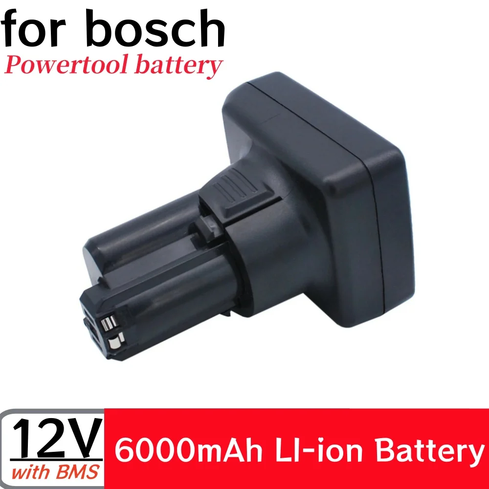 

For Bosch 12V 6.0Ah Li-ion BAT420 Replacement Battery for Bosch BAT411 BAT412 BAT413 BAT414 12V Battery Cordless Power Tools.