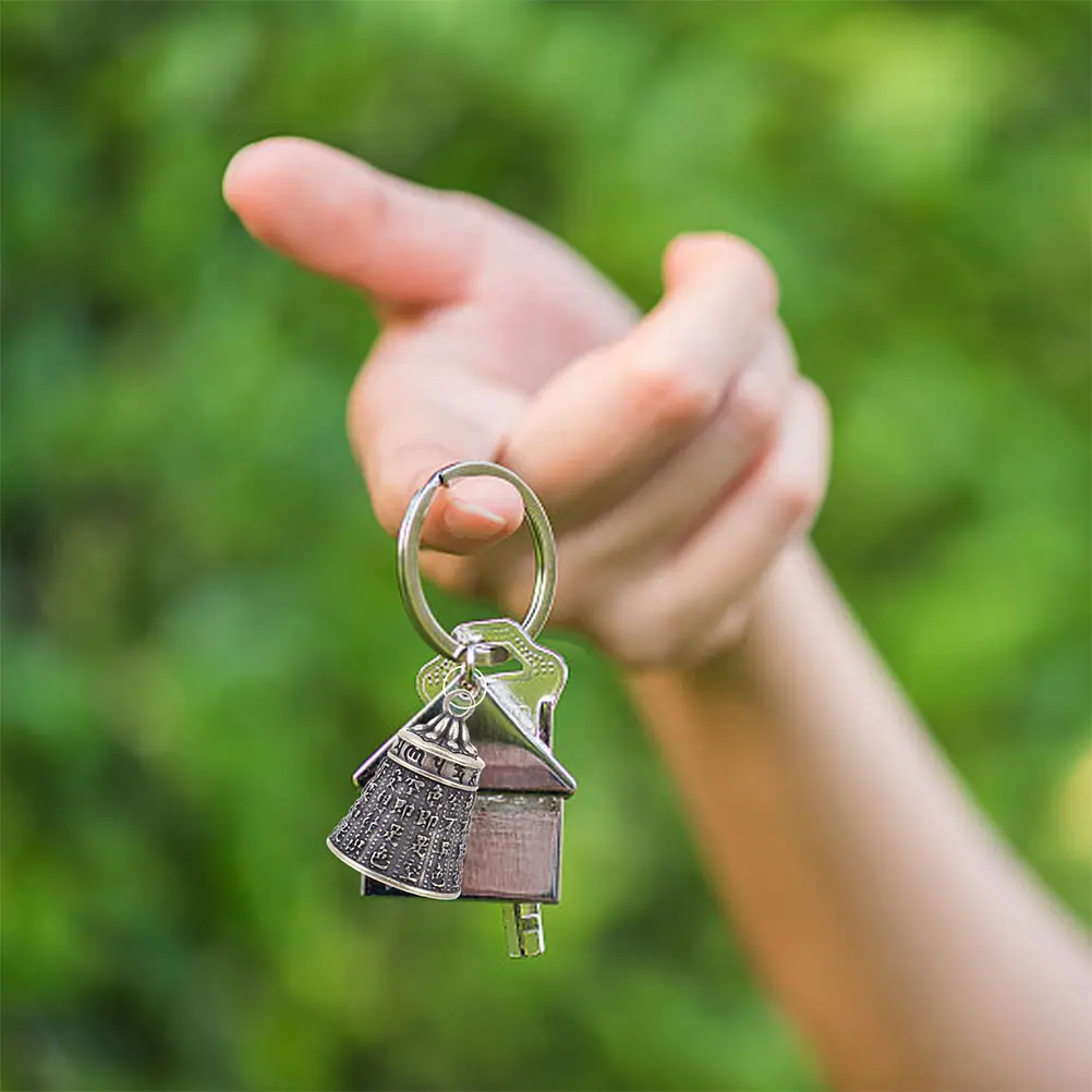 

6 Pcs Copper Lection Bell Pendant Vintage Hanging Decor DIY Craft Keychain nament Jewelry Accessories Charm Beads