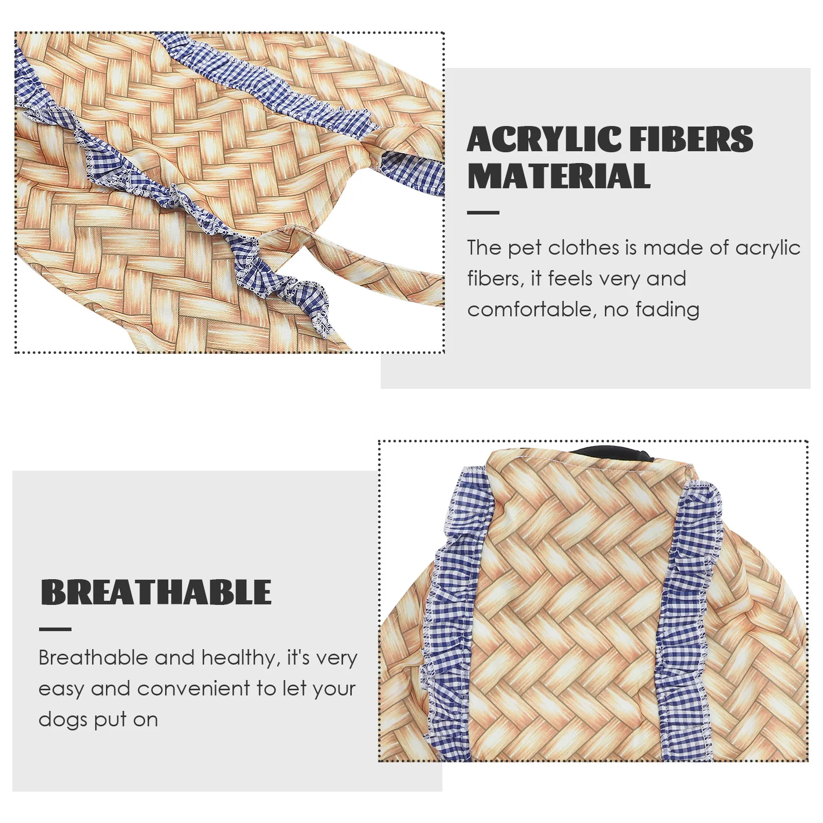 

Pet Funny Costume Basket Design Dog Clothes For Halloween Christmas Carnival Breathable Comfortable Acrylic Fiber