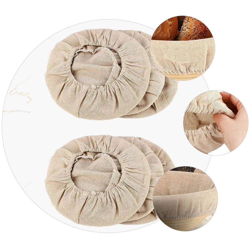 

6pcs Baking Supplies Basket Cloth Cover Linen Cotton Kitchen Utensil Baking Supplies Pastry Tools Dough Liner Baguette