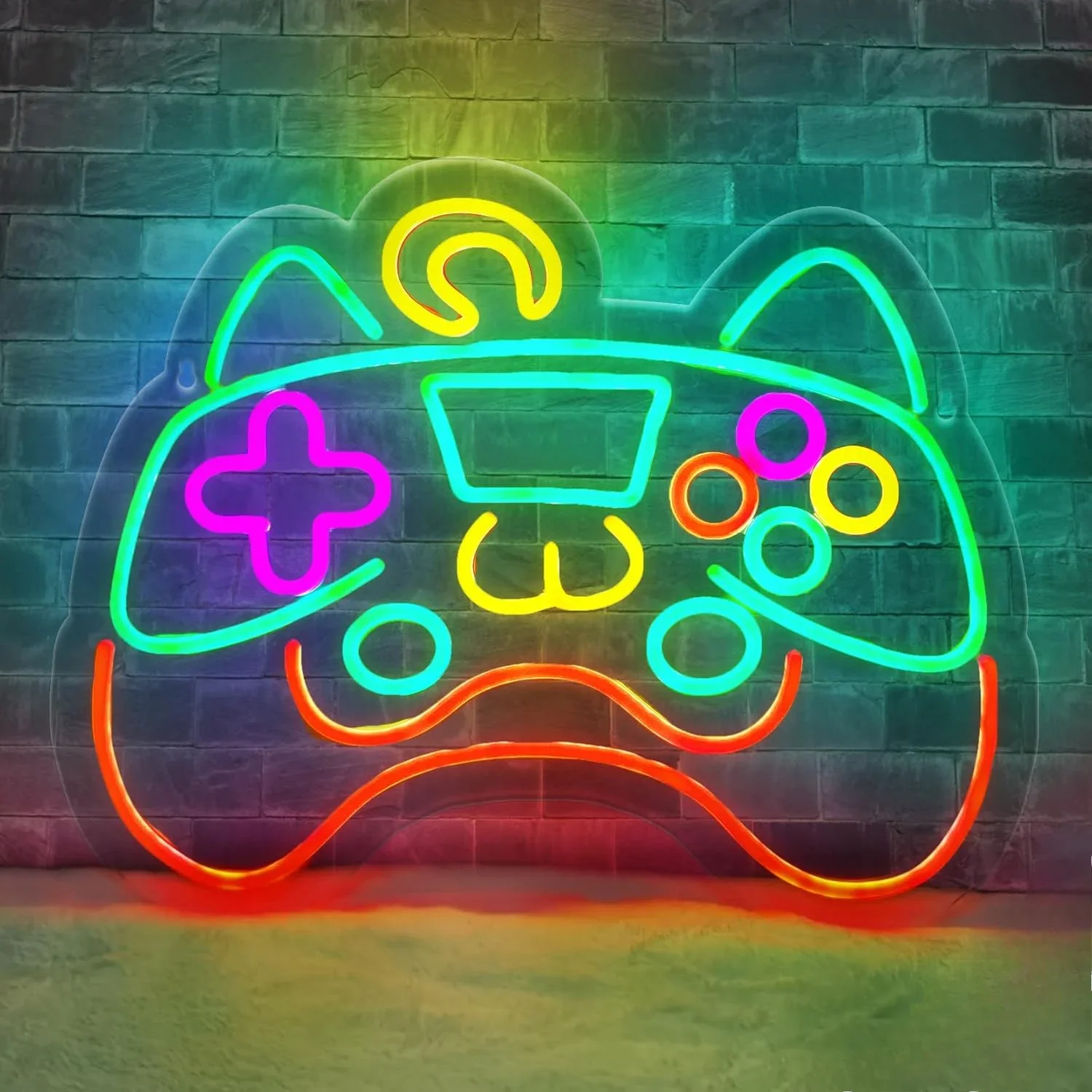 

Неоновая вывеска Gamemad с USB-подсветкой, регулируемая, светодиодная, для декора стен в игровую комнату, спальню, гостиную, бар, для вечеринок, подарков на день рождения