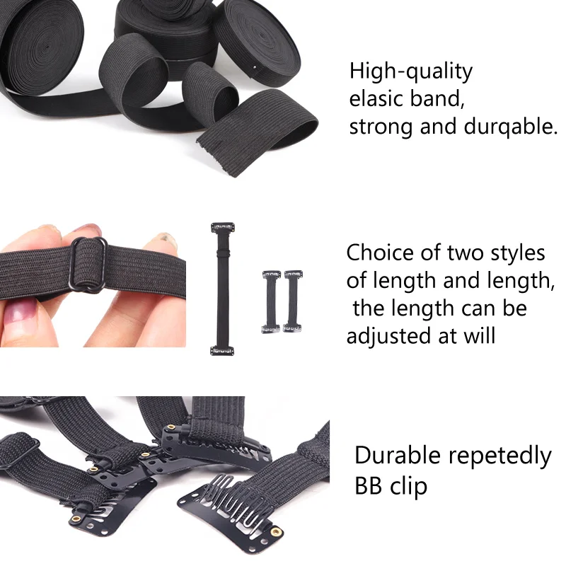 Nunify Facelift-Band mit Clip, Haarhalter, Gesichts-Anti-Falten-Werkzeug, Dehnungsgurt zum Anheben der Augen, unsichtbarer elastischer Gürtel – Detail 6