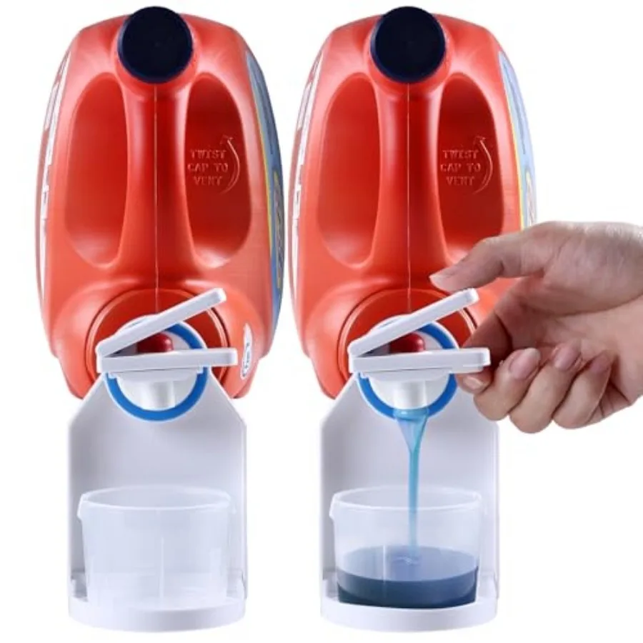 Cup Holder and Nozzle Force-Saving Switch, Soap Dispenser, Drip Catcher, for Laundry Room Organization and Storage
