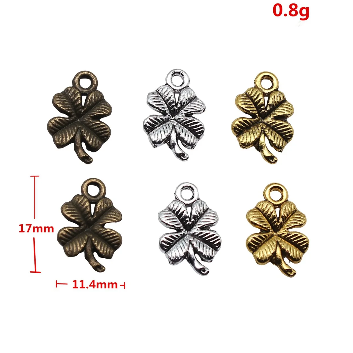 Clover Charm Leaf Pendant Collection Alloy Charms For Irish Lucky Theme DIY Bracelet Necklace Jewelry Making Supplies